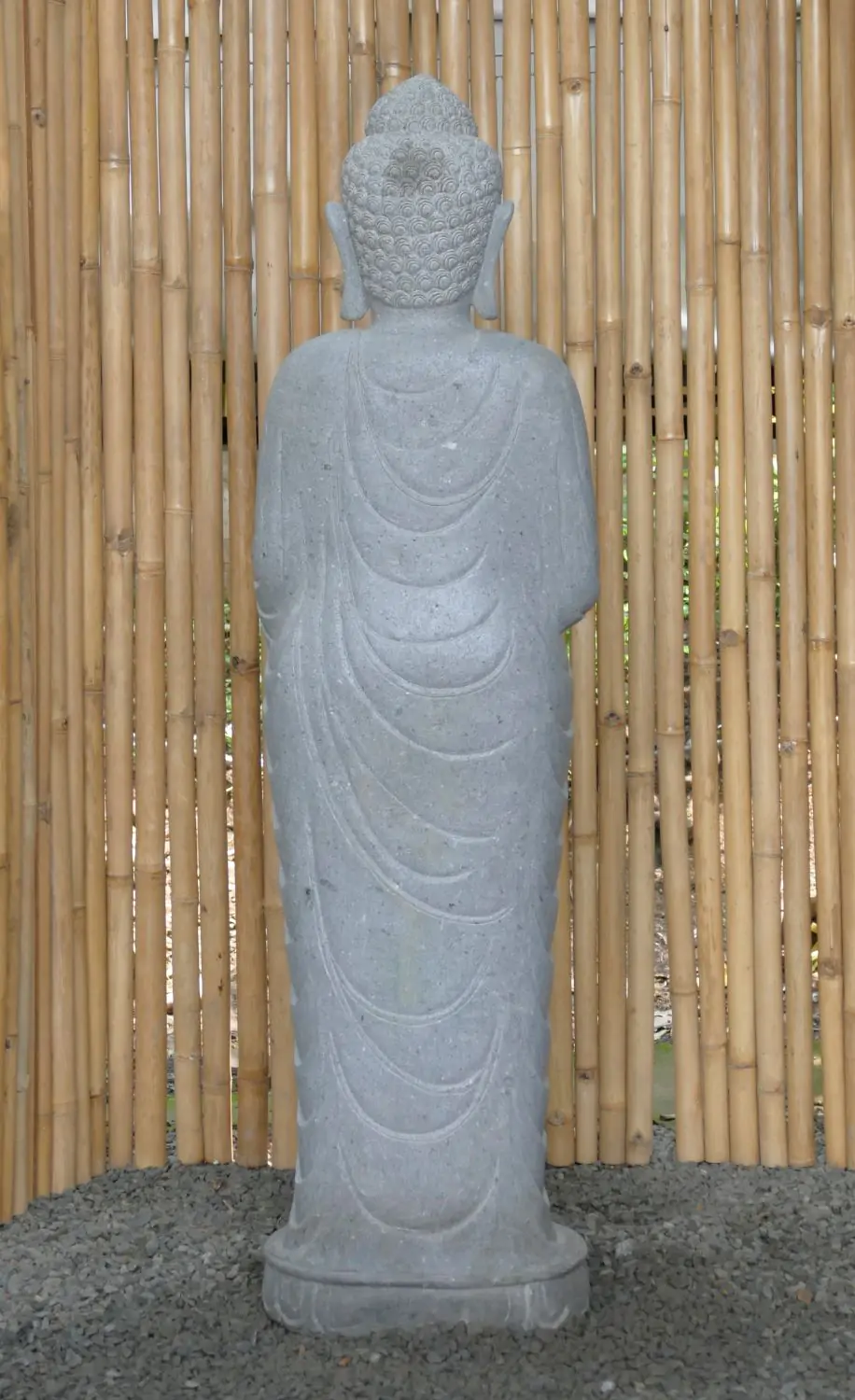  Product image 4 of the product “Standing Buddha with Lotus Flower, ca. 152cm H ”